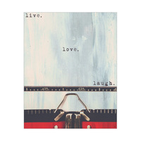 Red Typewriter Live Love Laugh 