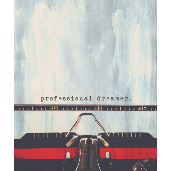 Red Typewriter Professional Dreamer