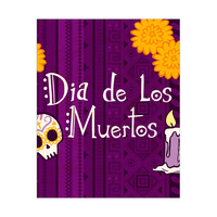 Dia De Los Muertos - Purple