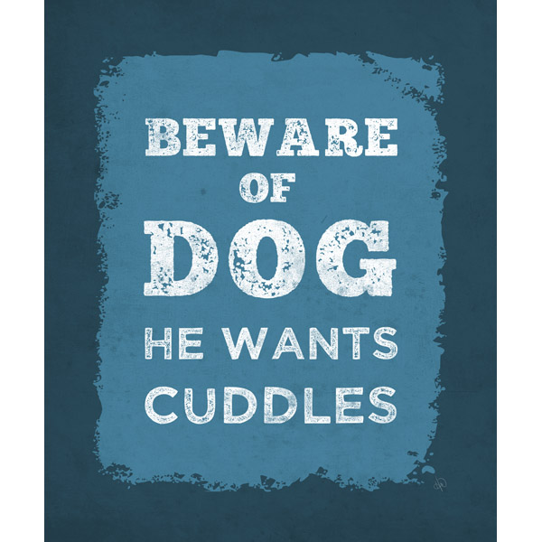 Beware of Dog - Blue