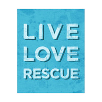 Live Love Rescue - Blue
