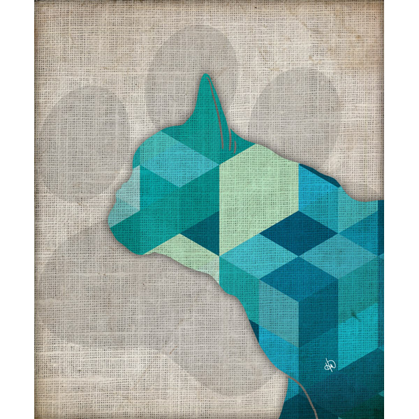 French Bulldog Quilt Alpha