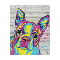 Boston Terrier Graffiti Alpha