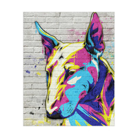 Bull Terrier Graffiti Alpha