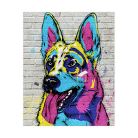 German Shepard Graffiti Alpha