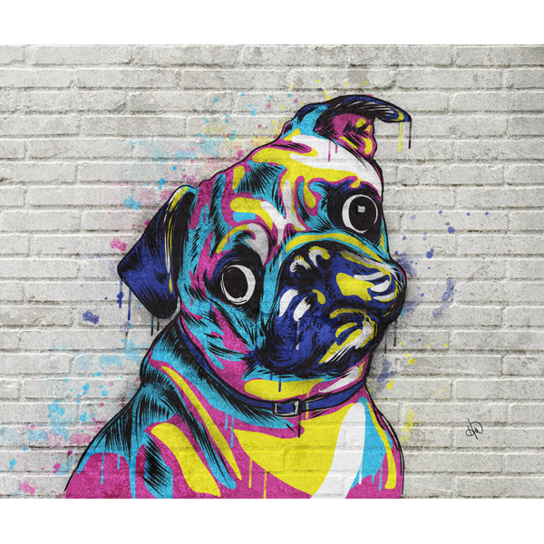 Pug Graffiti Alpha