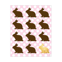 Chocolate Rabbit in Pink