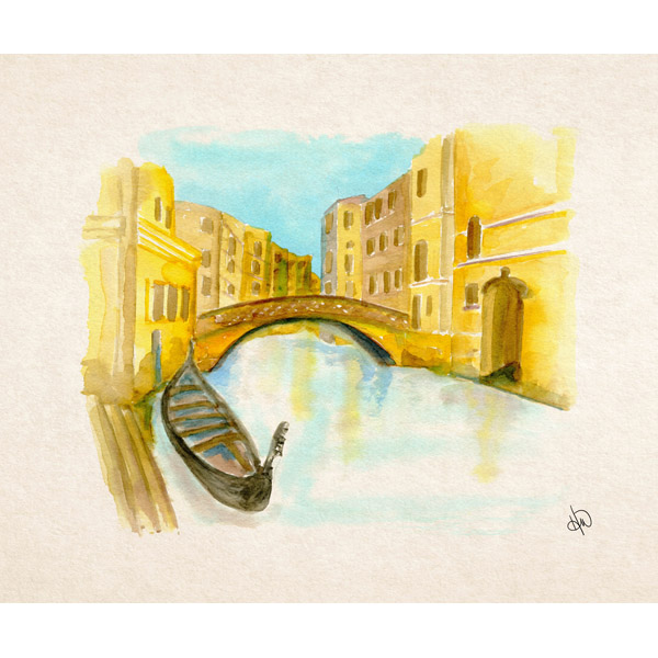 Gondola In Venice Alpha