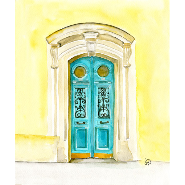 Turquoise Door Paris Alpha