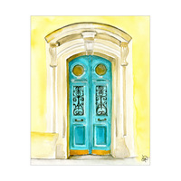 Turquoise Door Paris Alpha