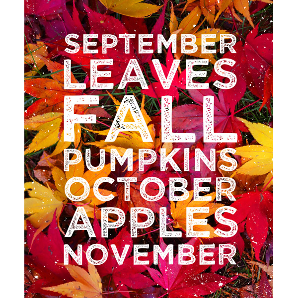 Fall Typography