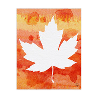 Watercolor Fall Leaf