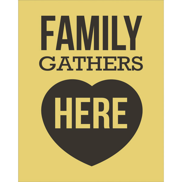 Family Gathers - Yellow