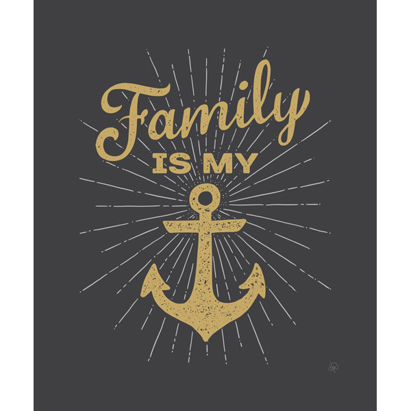 Family Anchor - Gold