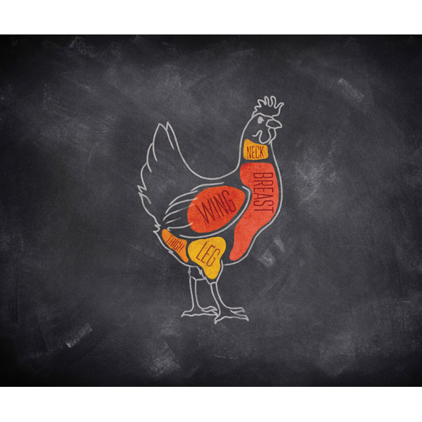 Chicken Meat - Chalkboard