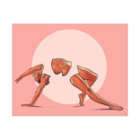 Kaira Yoga Pose on Crepe and Rose