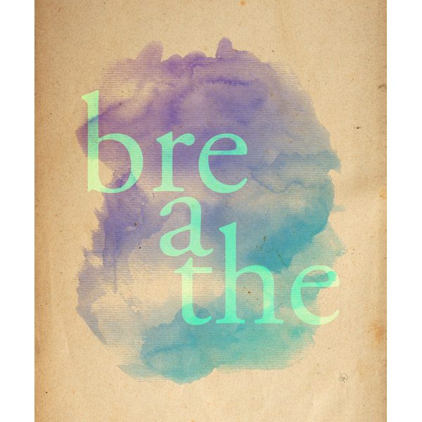 Breathe Typography Cool - Paper 