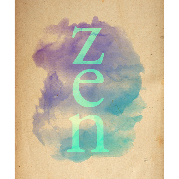 Zen Typography - Cool Paper