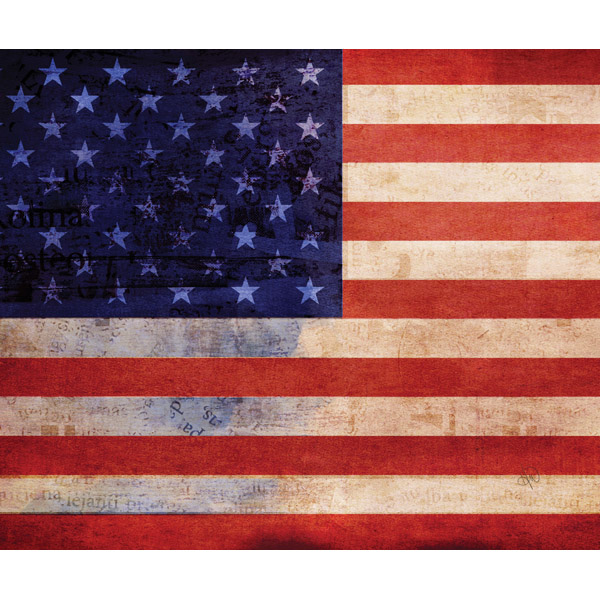 American Flag - Typography