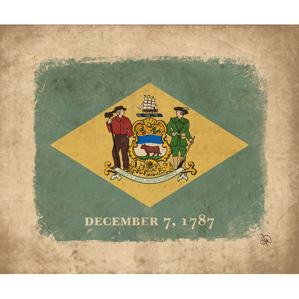 Flag of Connecticut - Light Paper