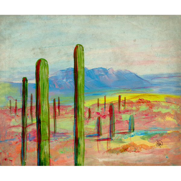 Organ Pipe Cactus Landscape Alpha