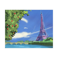 Eiffel Tower on Blue Sky