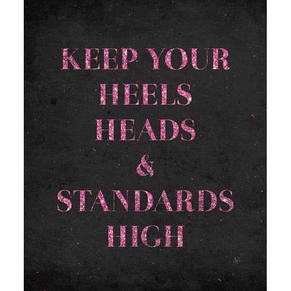 Heels Heads and Standards - Black