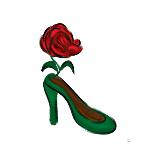 Rosy Crimson Heel