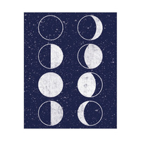 Lunar Phases - Blue