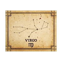 Vintage Virgo Constellation