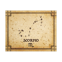 Vintage Scorpio Constellation