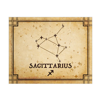 Vintage Sagittarius Constellation