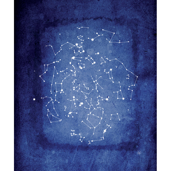 Constellation Chart Cobalt