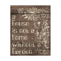 Home With A Garden Rustic Wood