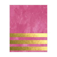 3 Gold Stripes - Magenta Paint