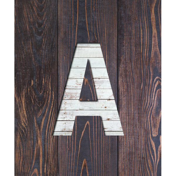 A - White Wood Plank