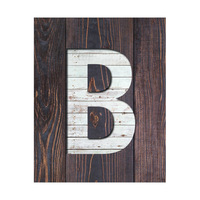 B - White Wood Plank