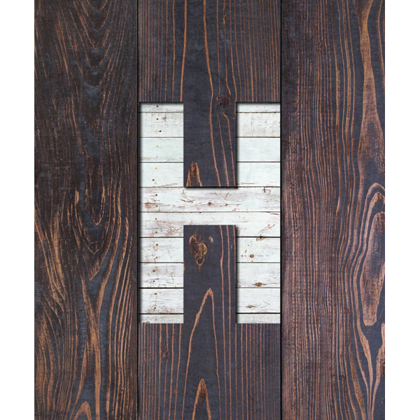 H - Wood Plank White