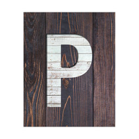 P White Wood Plank
