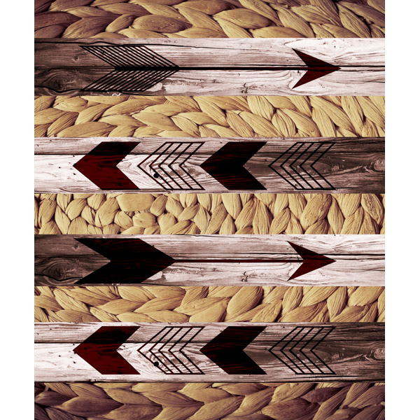 Arrows and Braid Tan - Stripes