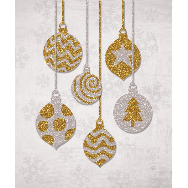 Hanging Ornaments Silver and Gold