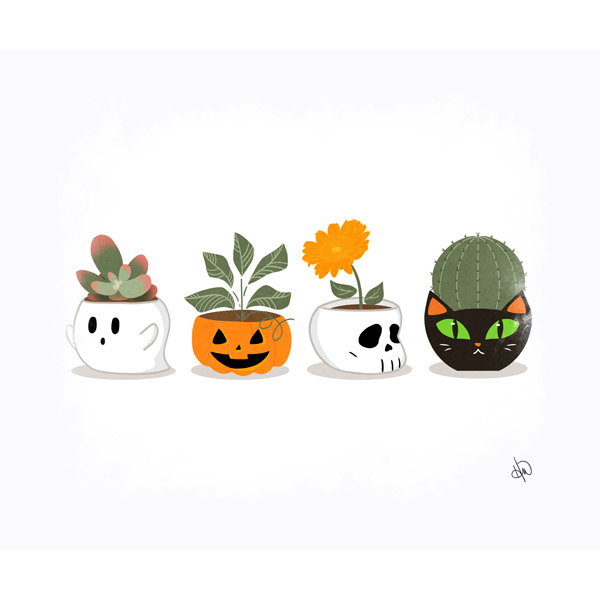 Spooky Planters