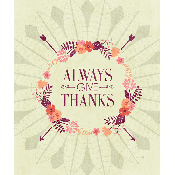 Always Give Thanks - Red