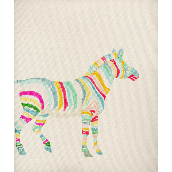Rainbow Stripe Zebra 