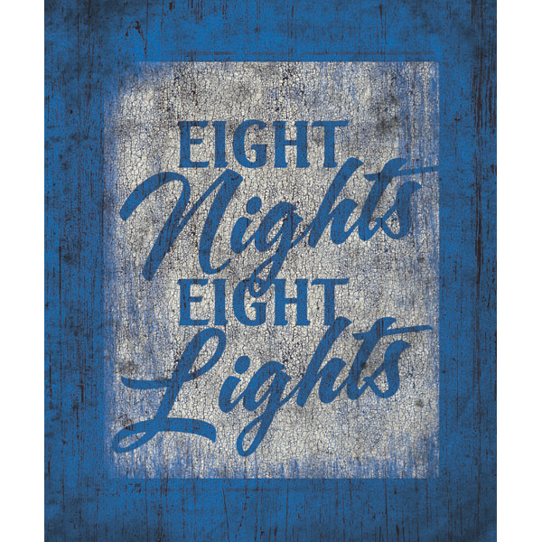 Eight Nights Eight Lights Stencil 