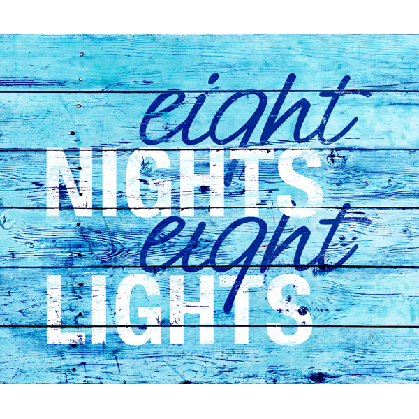 Eight Nights Eight Lights Beach Blue