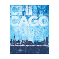 Distressed Skyline - Chicago