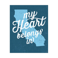 My Heart Belongs in California Blue
