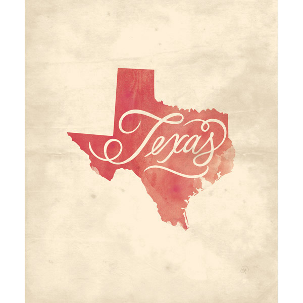 Vintage Map - Texas