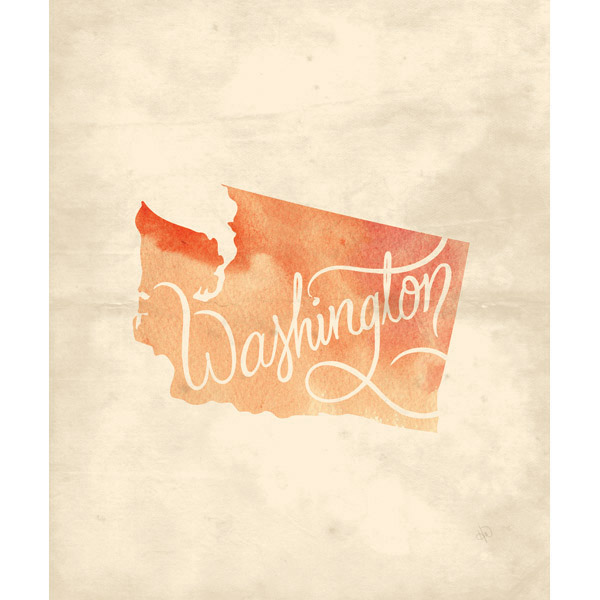 Vintage Map - Washington